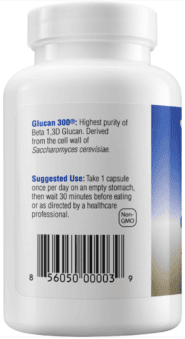 Beta 1,3D Glucan, Glucan 300® 500 mg - 60 capsules